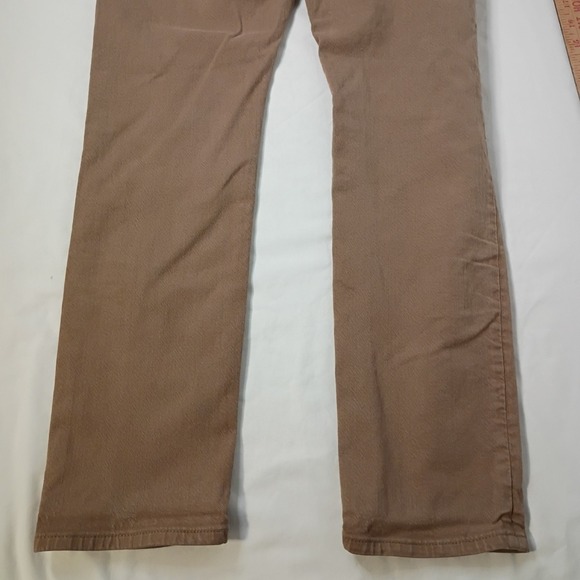 J. Crew 250 Jeans Mens 31/30 (28) Skinny-fit Tan Stretch Twill Faded Dill AZ961 - Picture 6 of 12